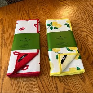 NWT Kate Spade Set of 2 Reversible Drying Mats - 2 Patterns Available